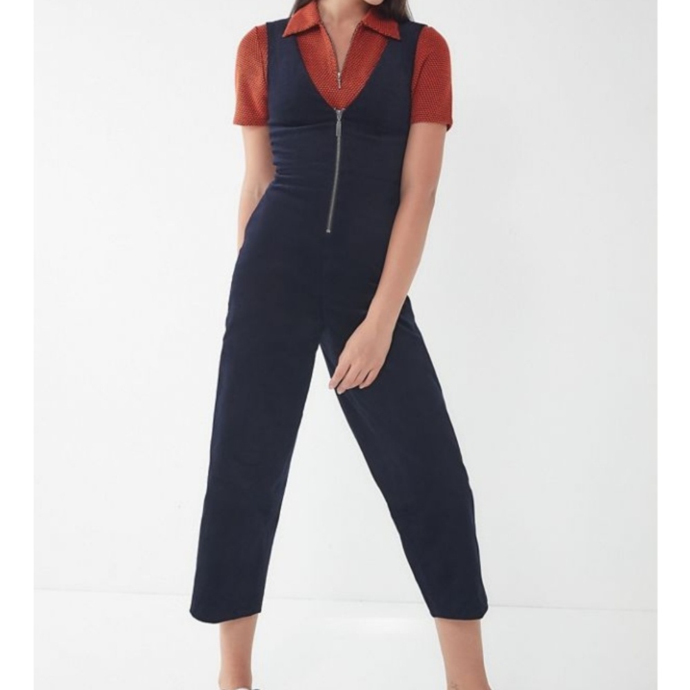 BDG April Corduroy Zip-Front Jumpsuit